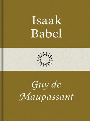 cover image of Guy de Maupassant